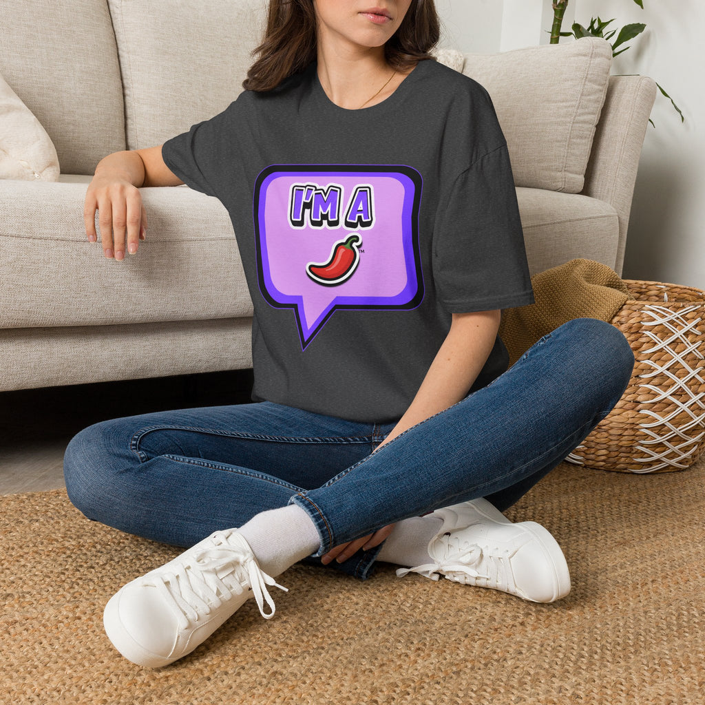 Purple "I’m A Pepper" Bubble Chat T-Shirt