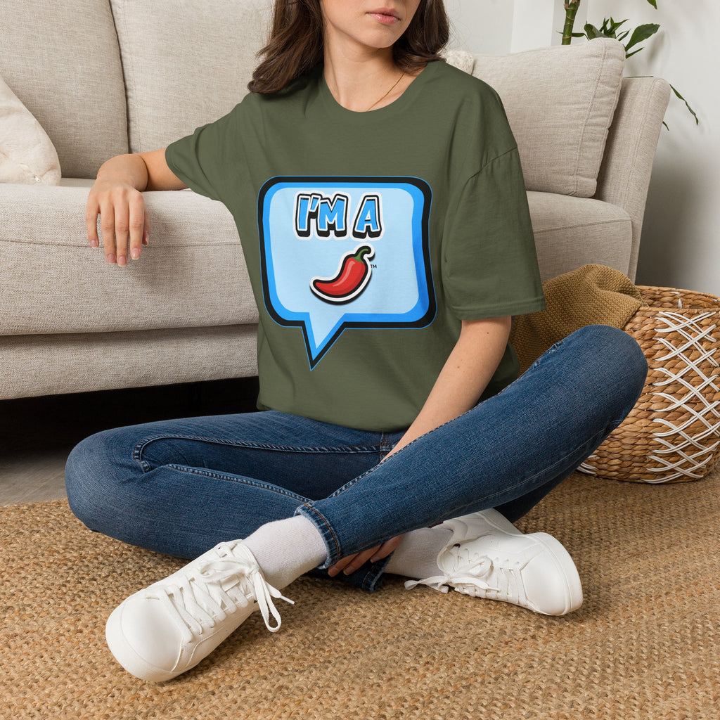 Blue Chat Bubble “I’m A Pepper” T-Shirt