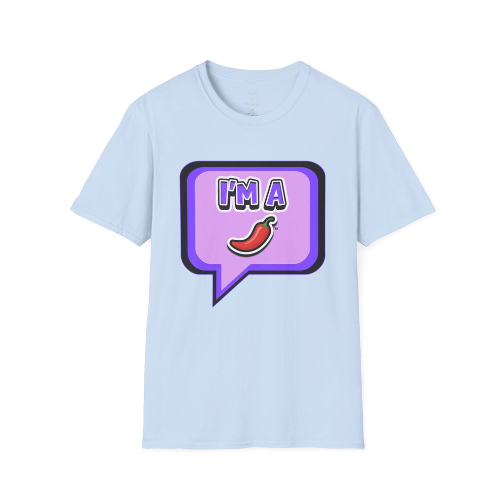Purple "I’m A Pepper" Bubble Chat T-Shirt