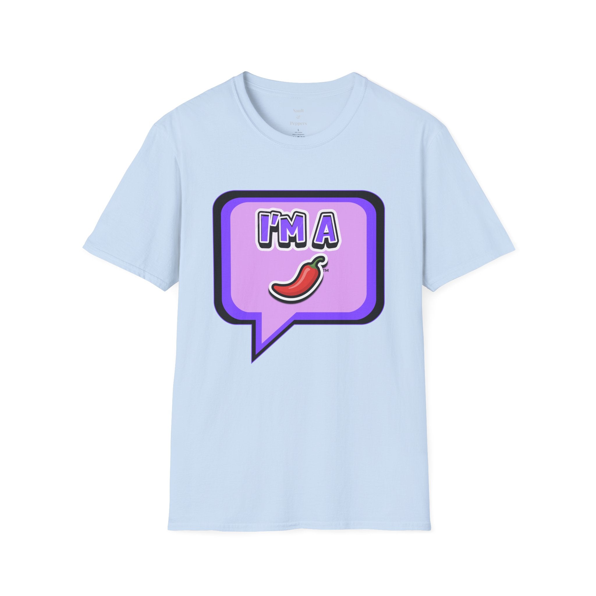 Purple "I’m A Pepper" Bubble Chat T-Shirt