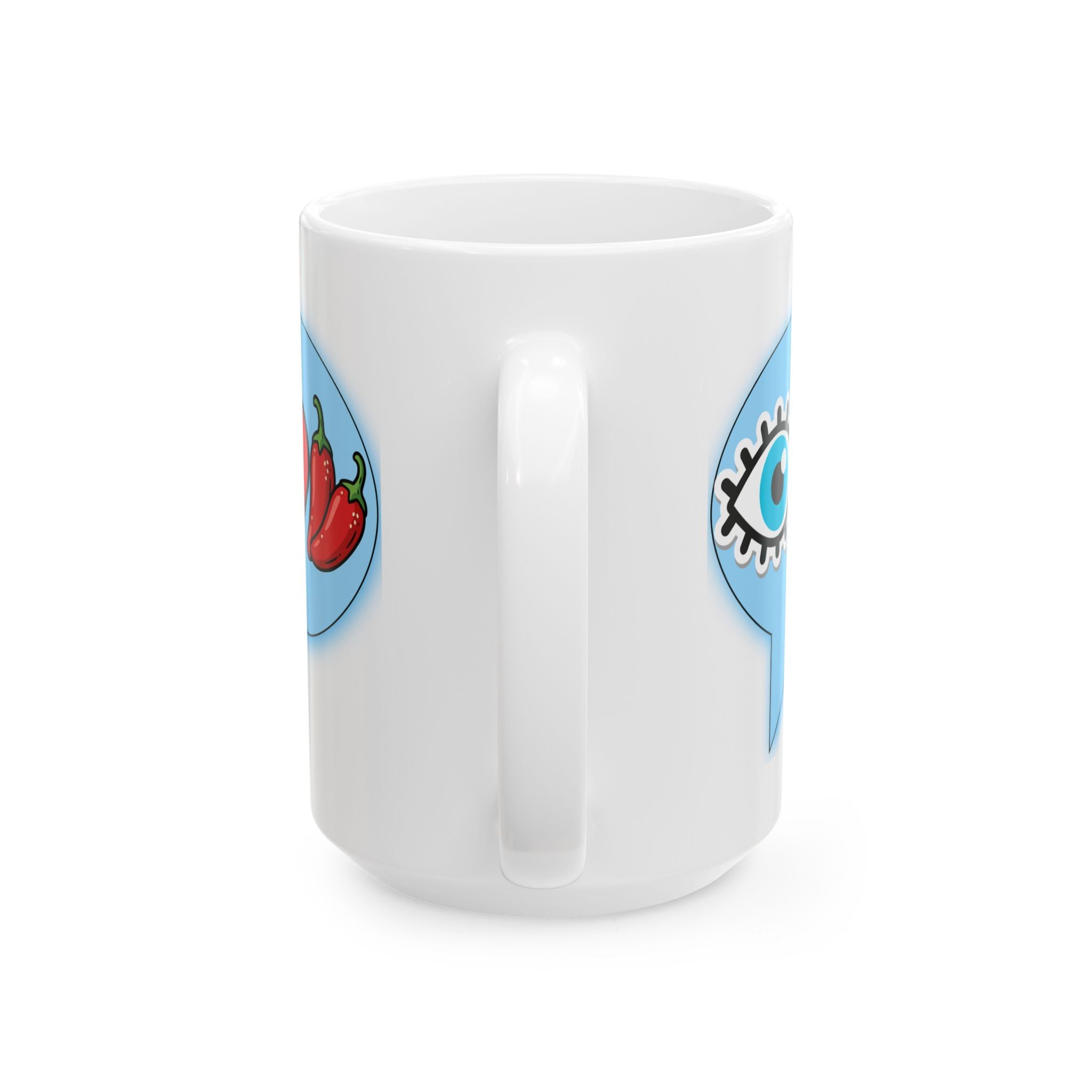 Blue Eye Love Peppers Mug (11oz)
