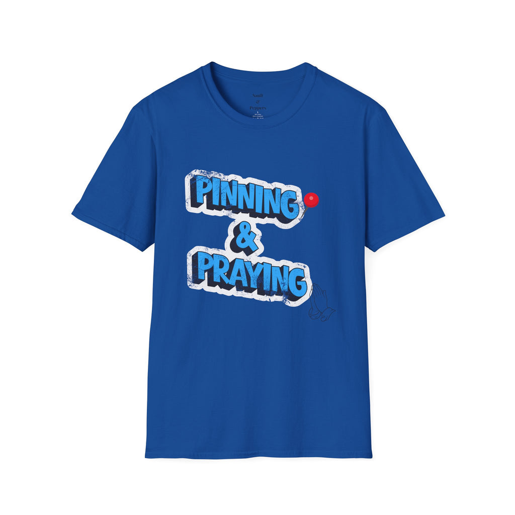 Pinning & Praying T-shirt Blue/Yellow