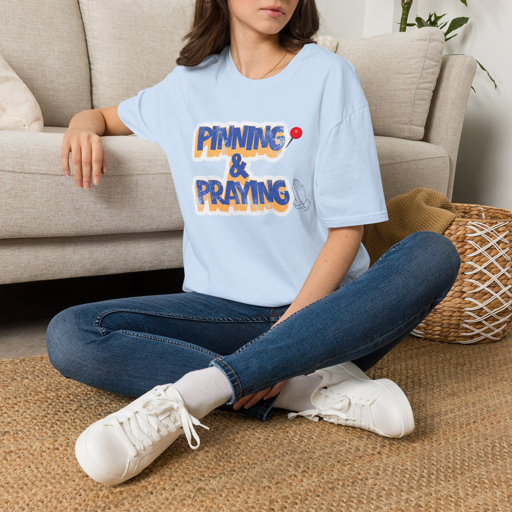Pinning & Praying Blue/Yellow T-Shirt