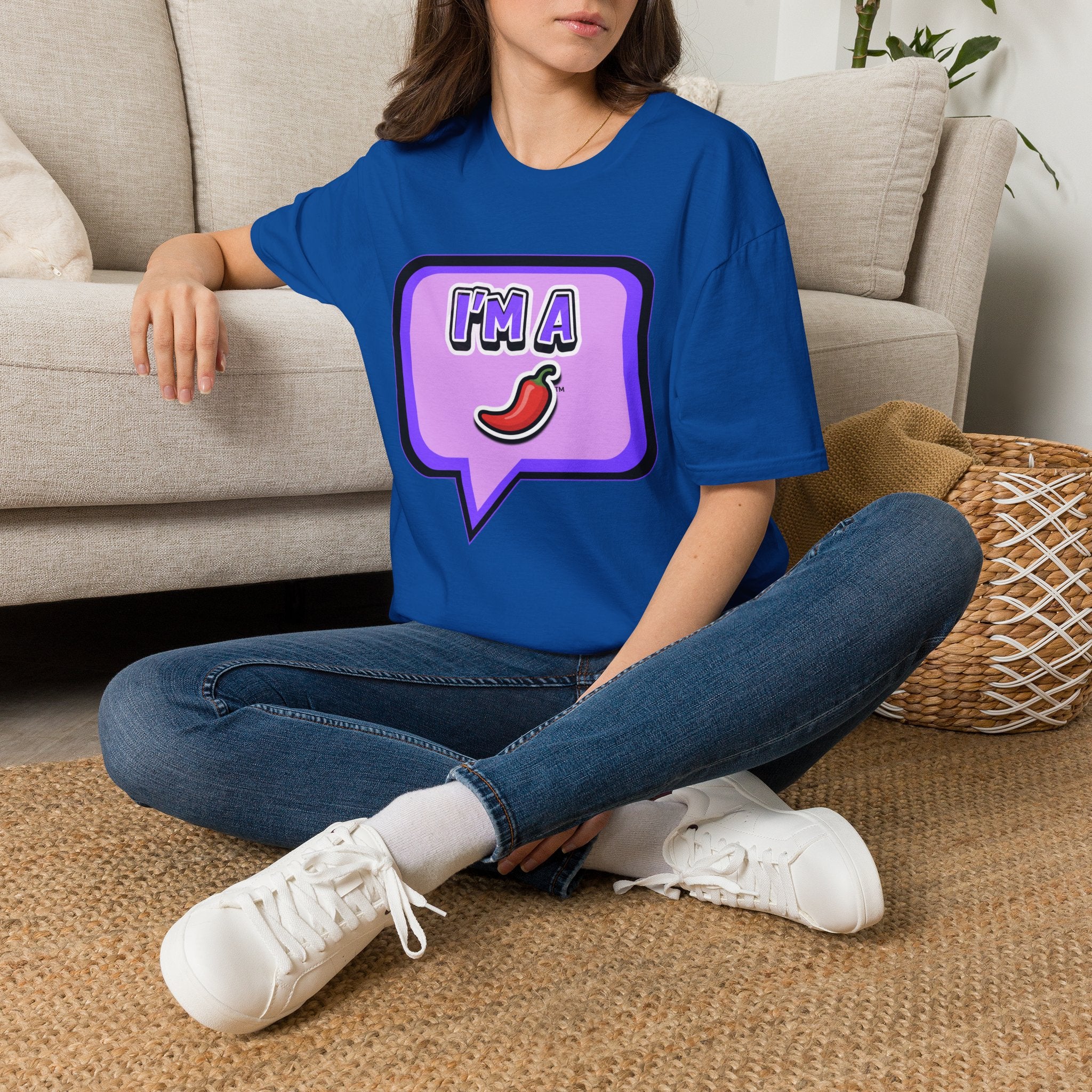 Purple "I’m A Pepper" Bubble Chat T-Shirt