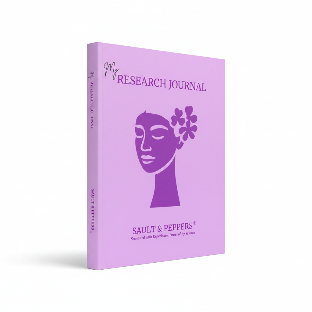 My Research Journal - Purple Floral Edition 3D mockup