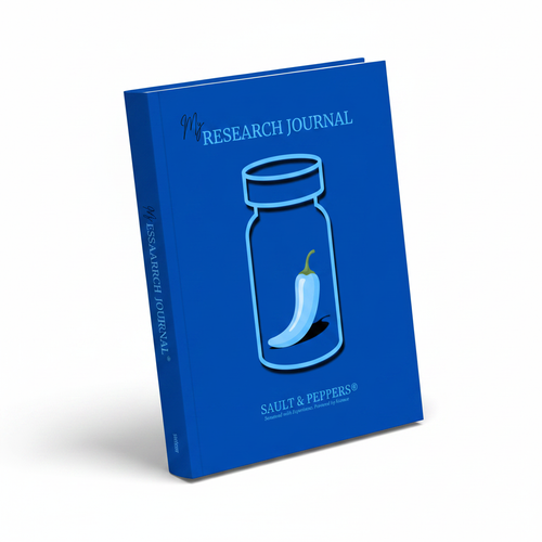 My Research Journal - Blue Sault & Peppers Edition 3D mockup