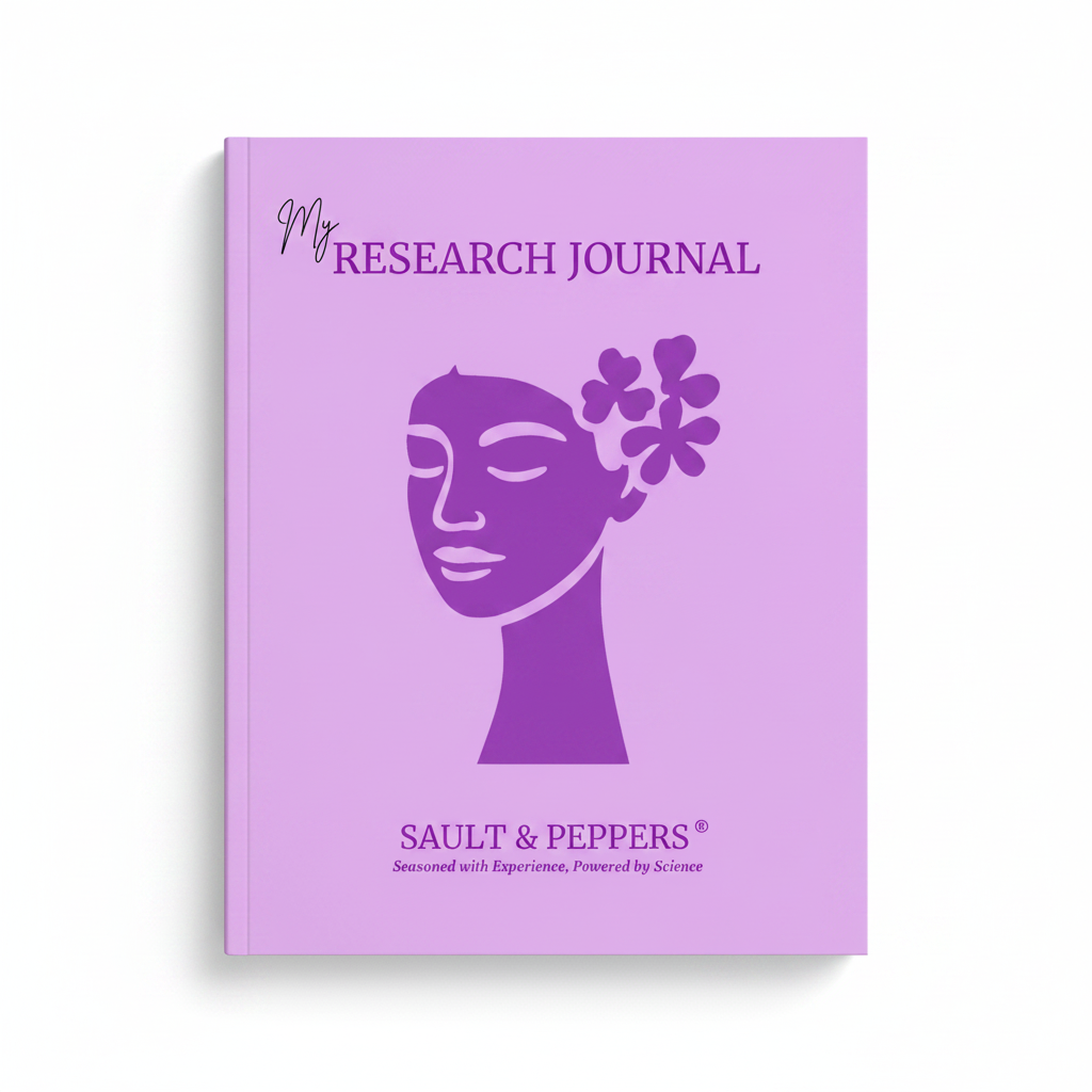 My Research Journal - Purple Floral Front Cover