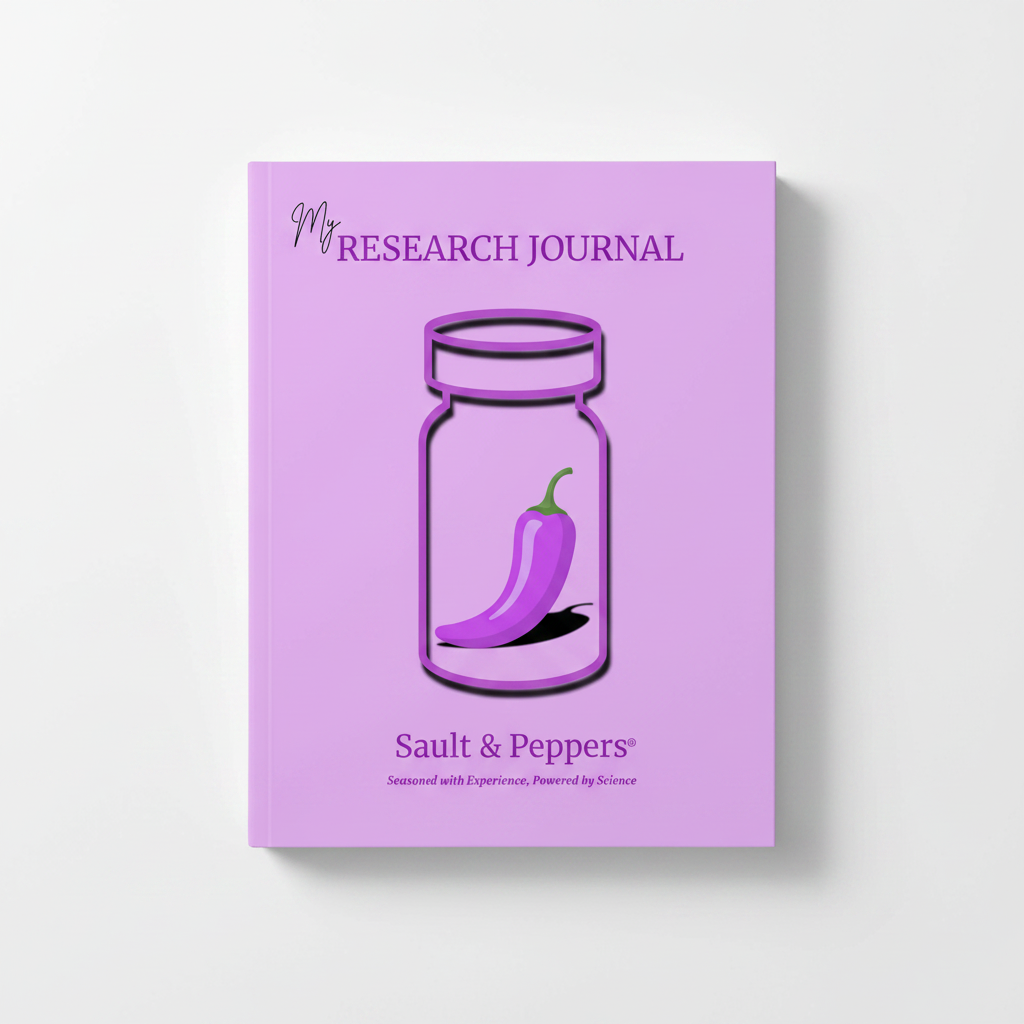 My Research Journal - Purple Front Cover