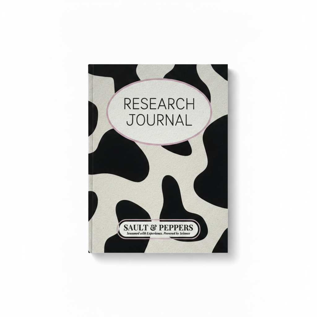 Research Journal - Cow Print Clean Background